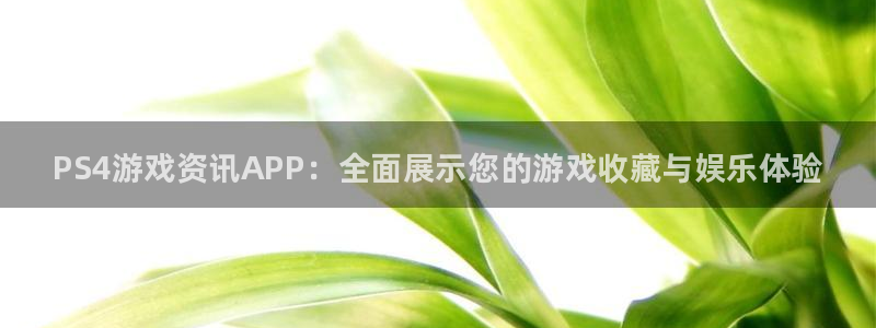 鼎点娱乐注册测速：PS4游戏资讯APP：全面展示您的游戏收藏