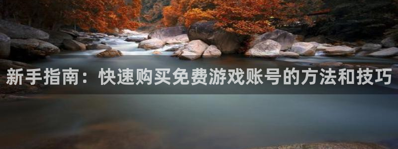 鼎点娱乐测速登陆：新手指南：快速购买免费游戏账号的方法和技巧